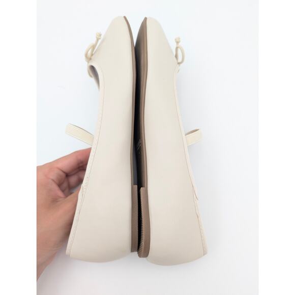 Reaction Kenneth Cole Melrose Ballet Flat Round Toe Women's Ivory Size US8 EU39 - Picture 7 of 12